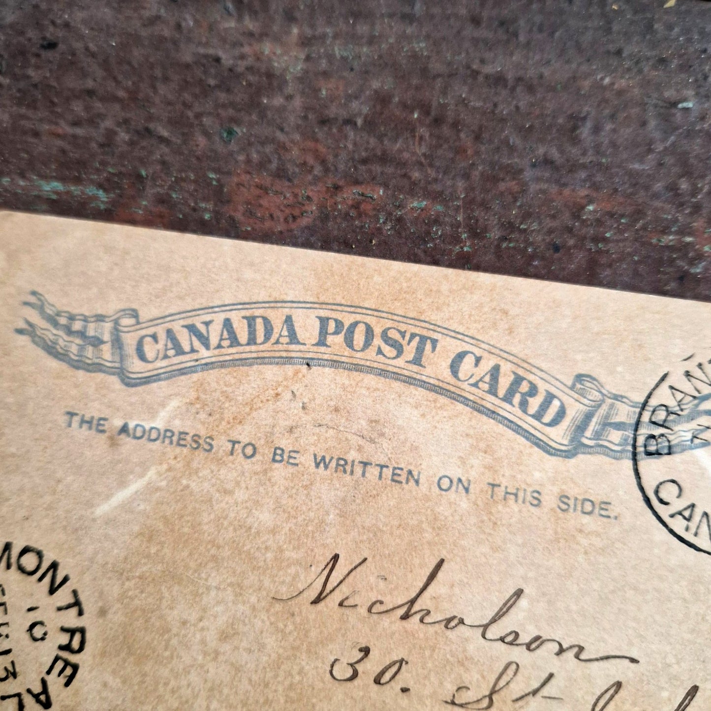 ancienne CPA canada post card
