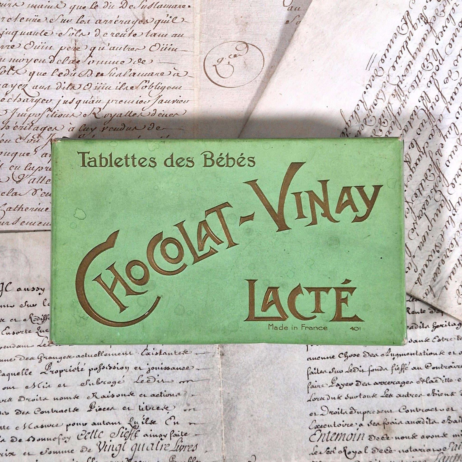 ancienne boite chocolat vinay tablettes bebes