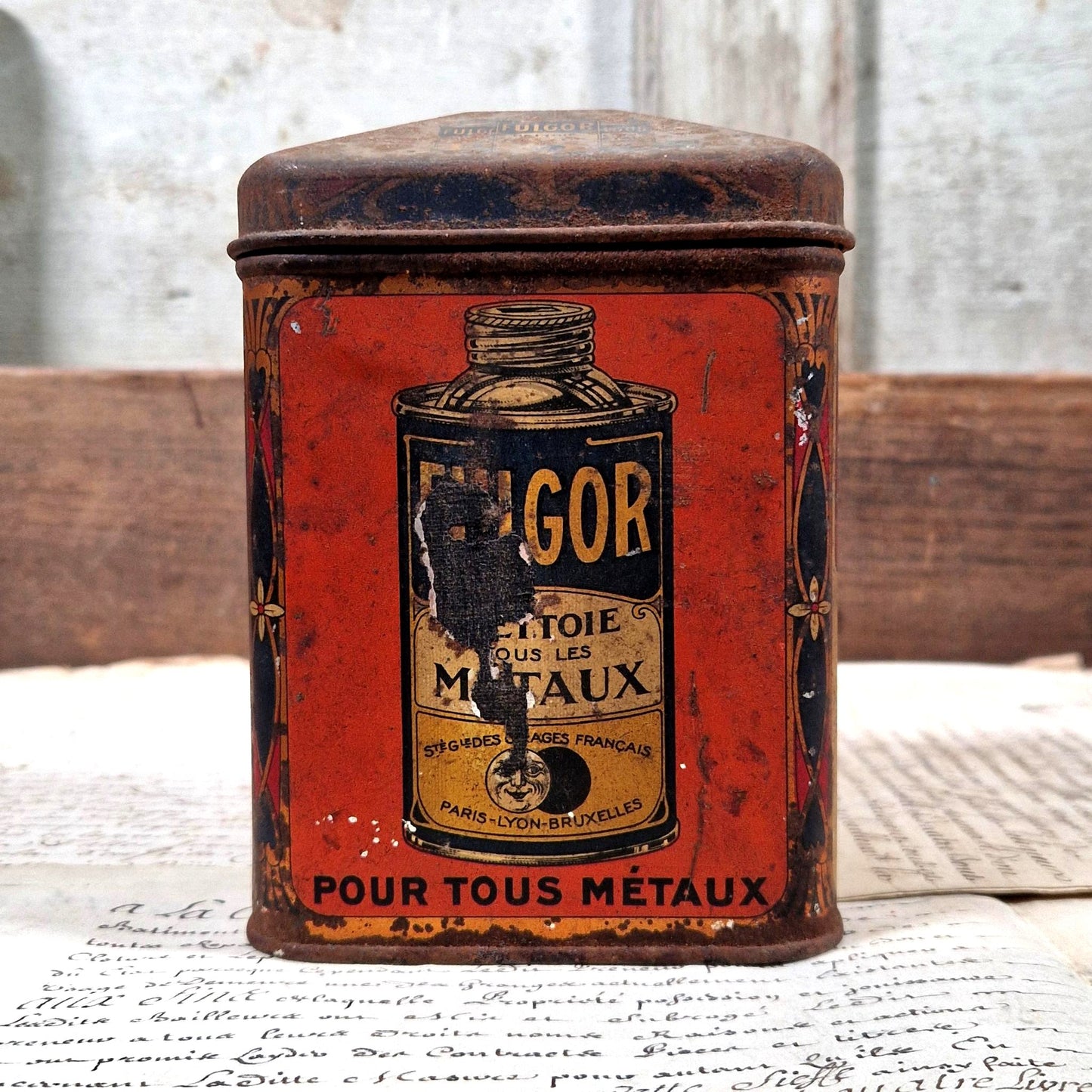 ancienne boite fulgor cif poli fourneaux