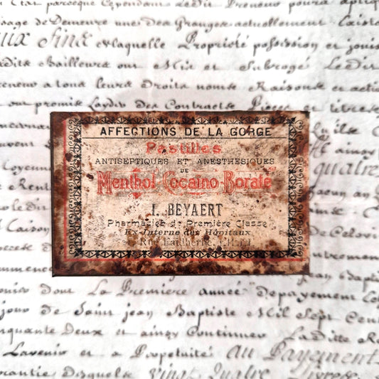 ancienne boite pastilles cocaine