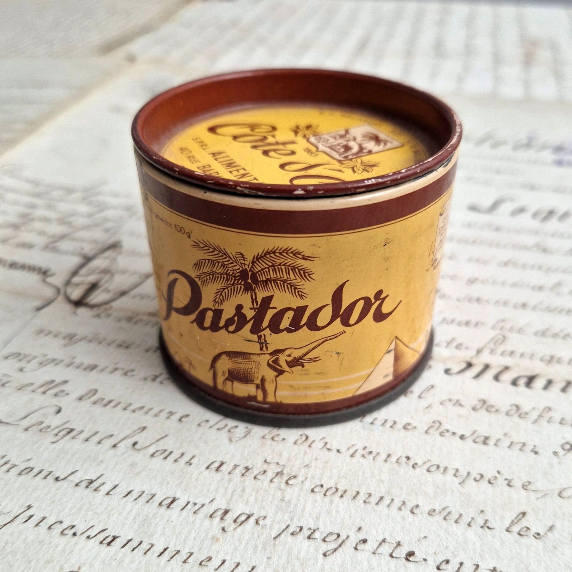 ancienne boite publicitaire cote d'or bruxelles