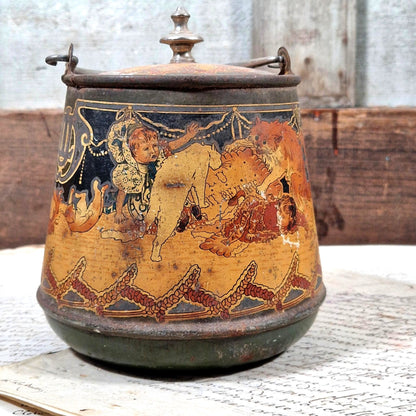 ancienne boite publicitaire lu enfants animaux