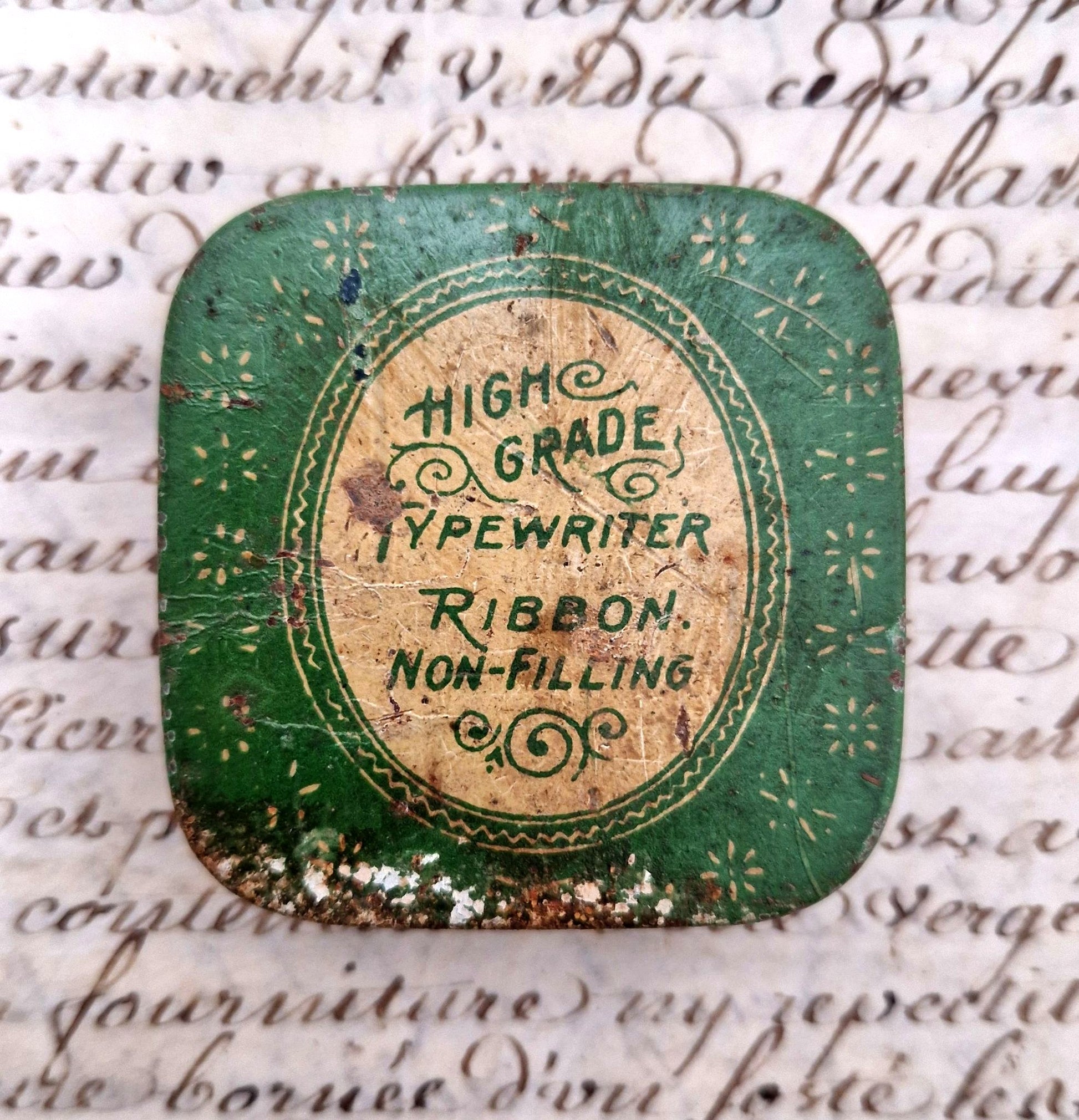 ancienne boite tole ruban typewriter ribbon