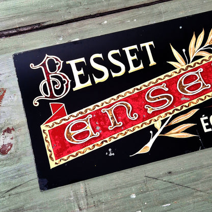 ancienne enseigne feuille d'or