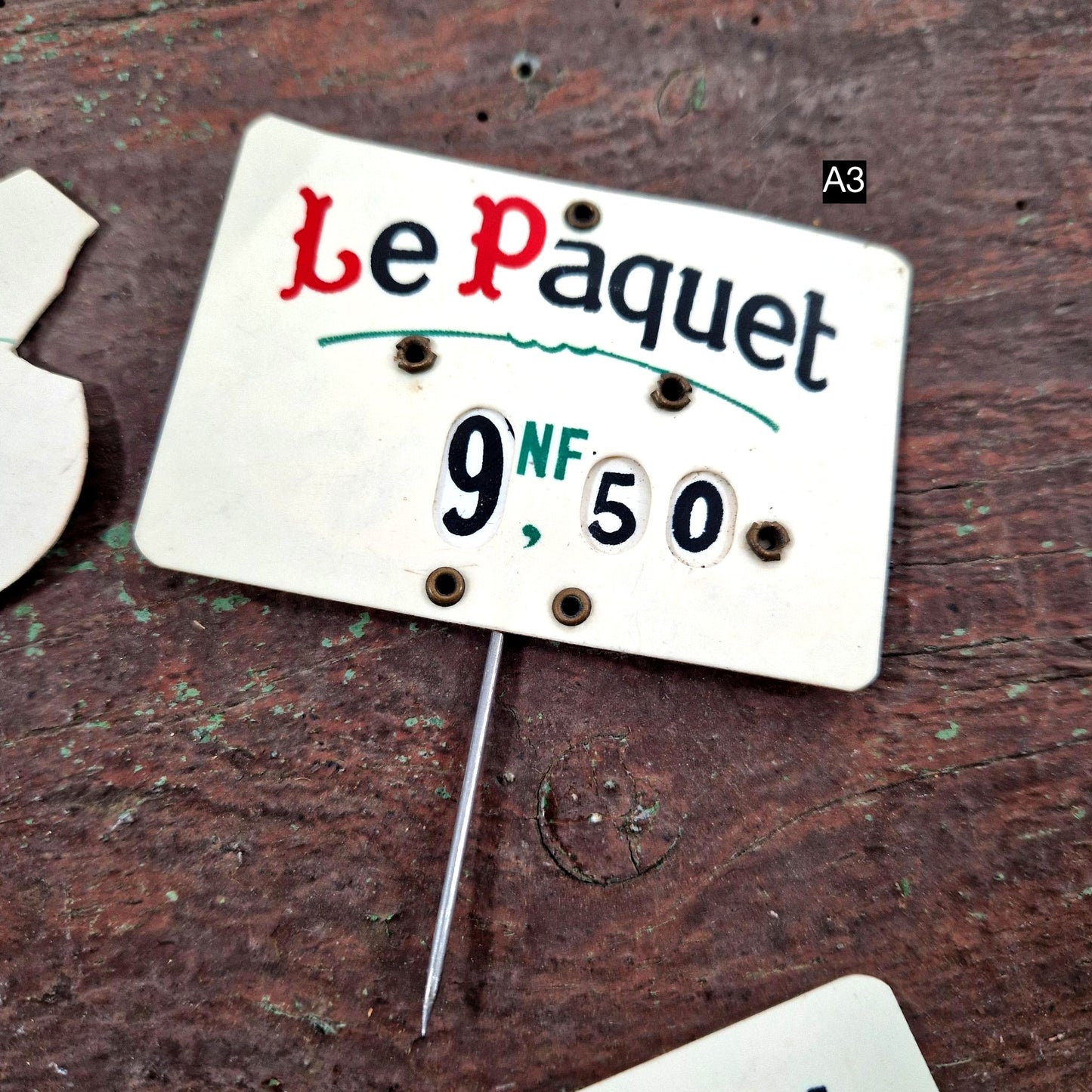 ancienne etiquette celluloid france epicerie