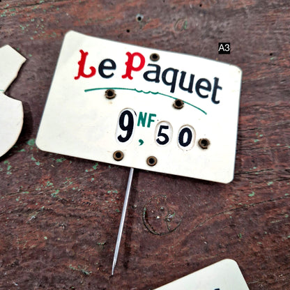 ancienne etiquette celluloid france epicerie