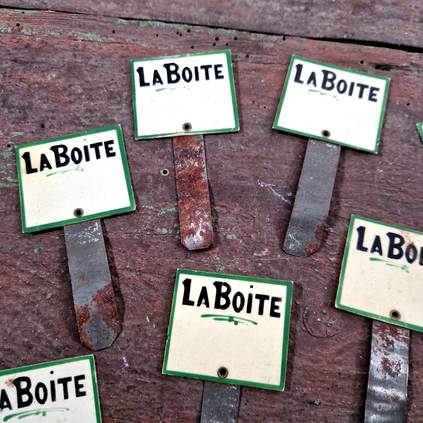 ancienne etiquette la boite cremerie