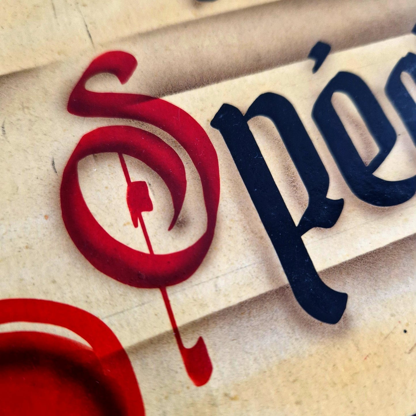 ancienne pancarte de commerce