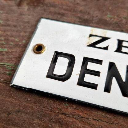 ancienne plaque emaillee cabinet dentiste