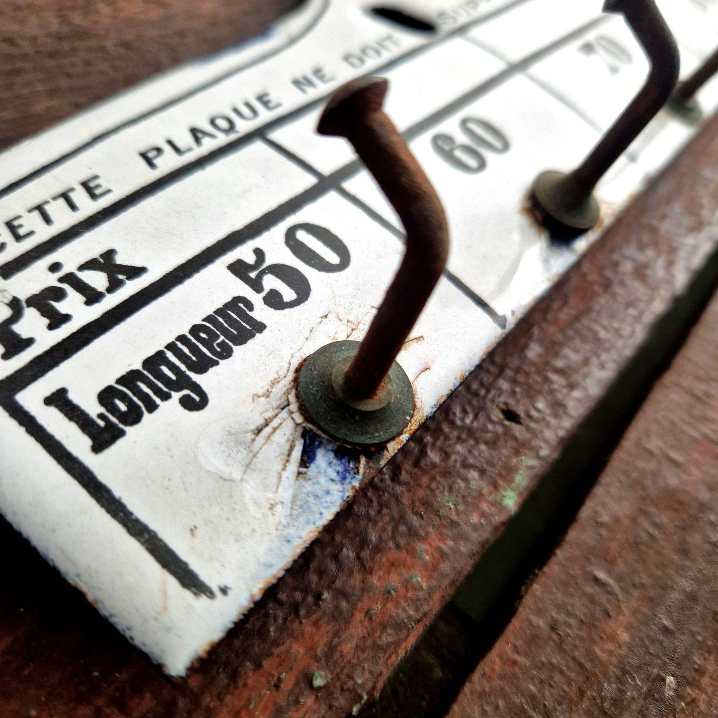 ancienne plaque emaillee tuyau Gratieux