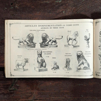 ancienne statues lions ornements