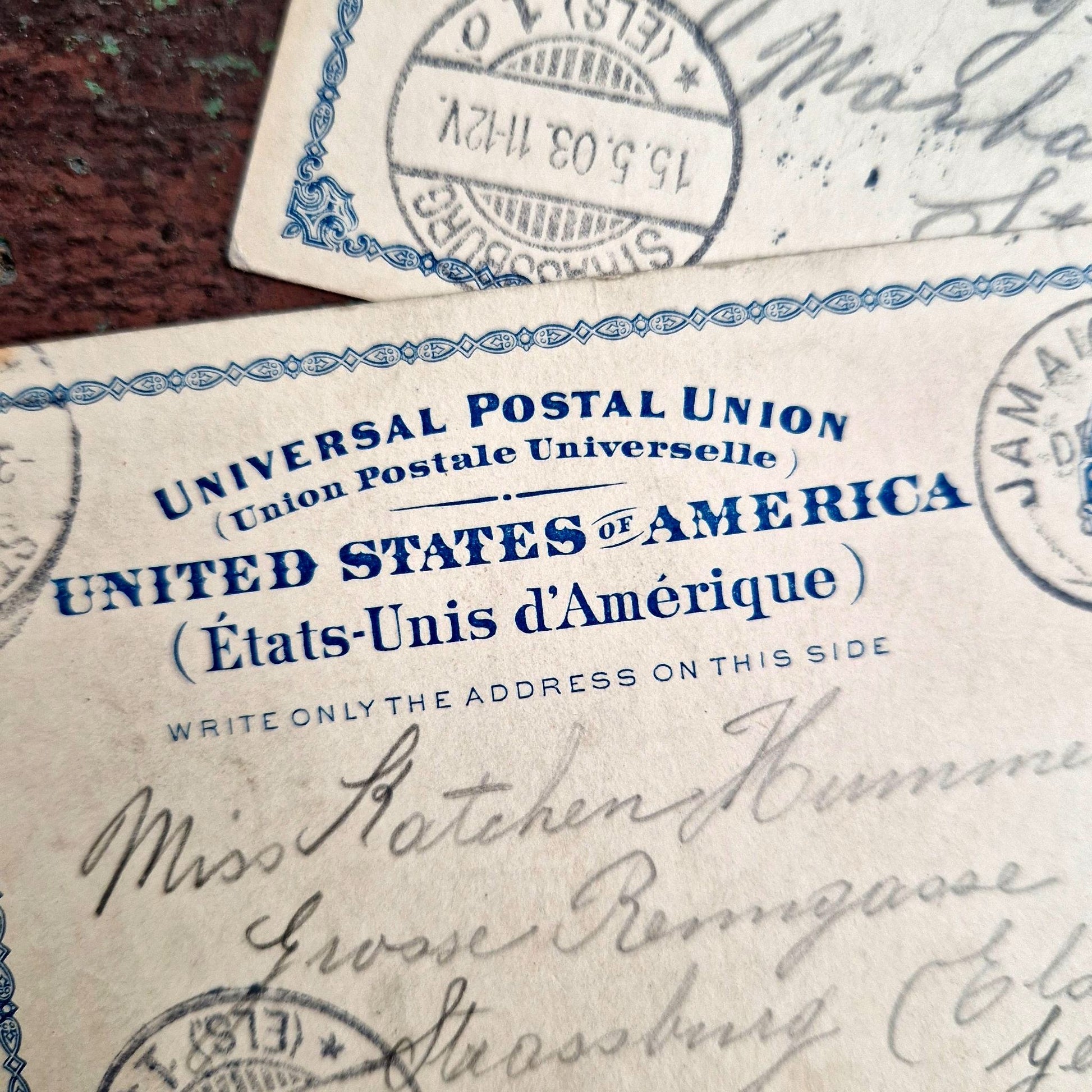 anciennes CPA US vers 1900