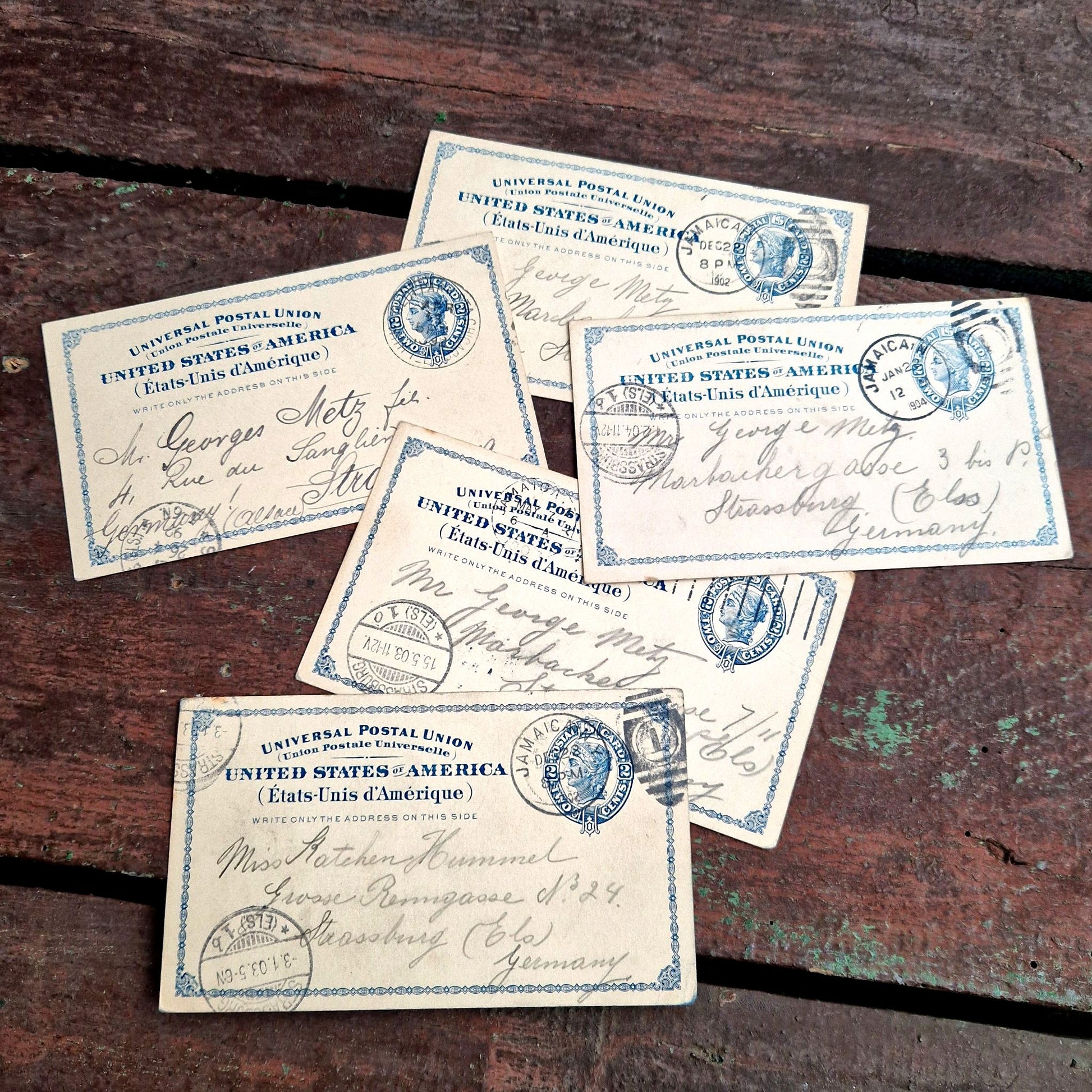 anciennes cartes postales USA vers 1900