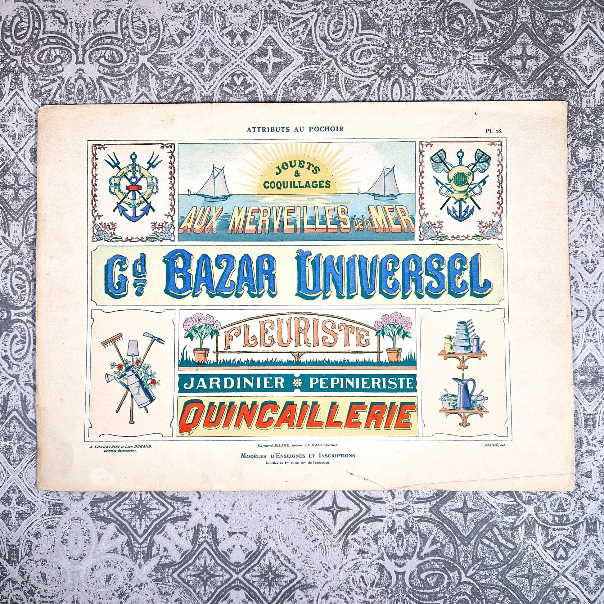 anciennes enseignes jardinier quincaillerie