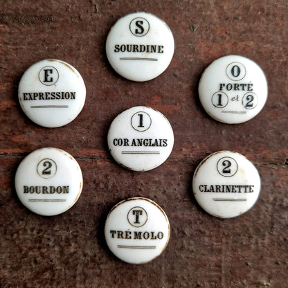 anciennes plaques émaillées orgue