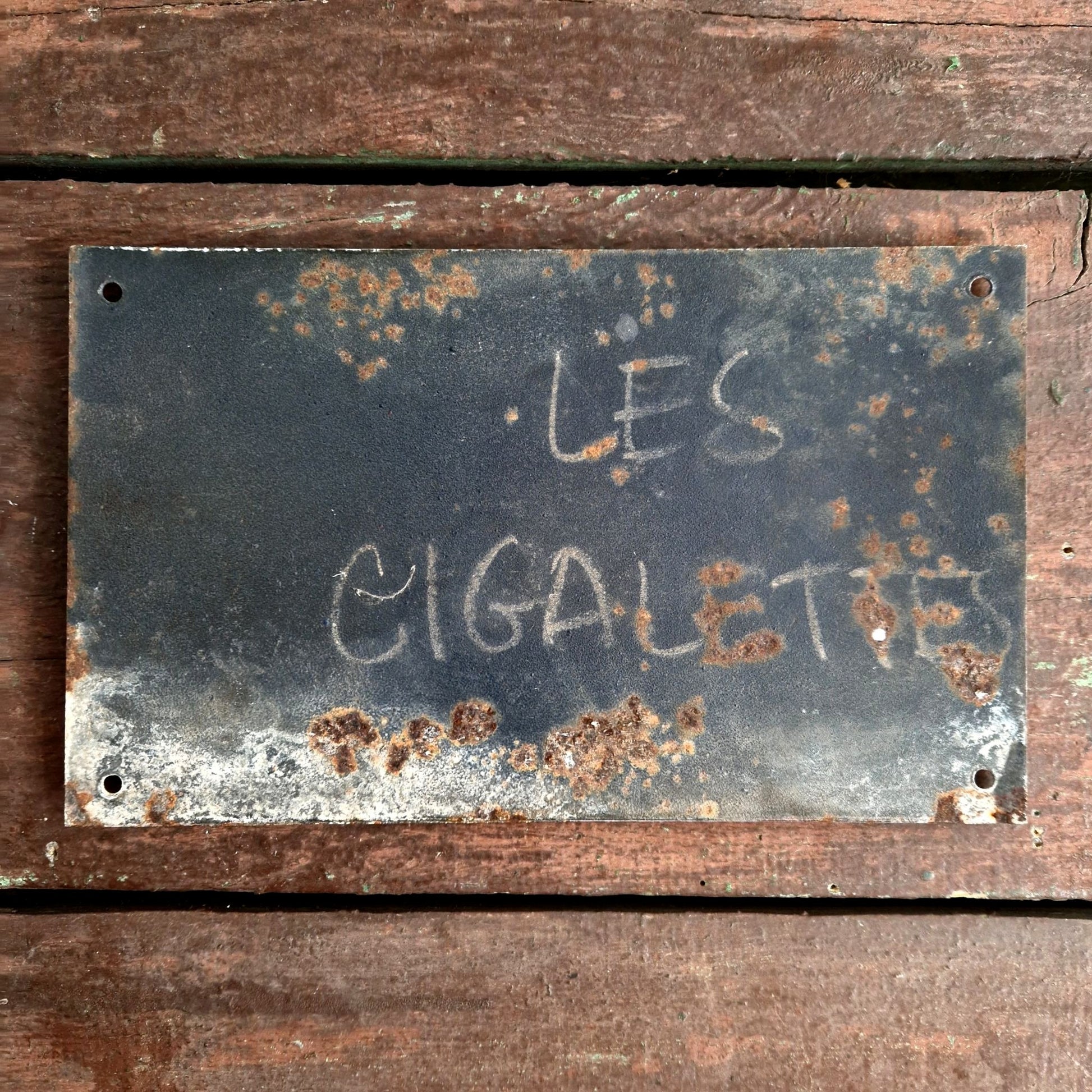 antique Enamel Sign Les Cigalettes