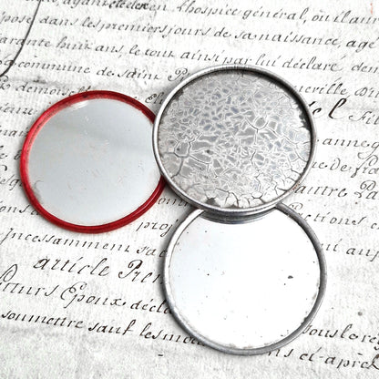 antique advertising mirror grains vals