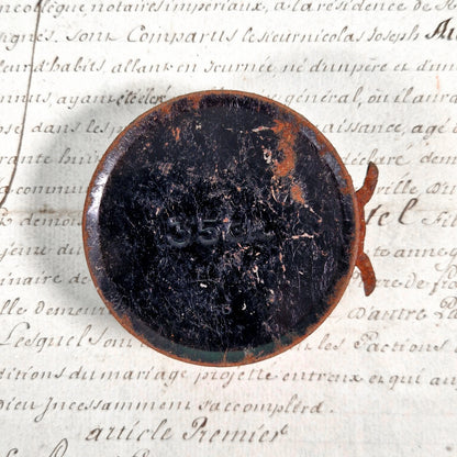 antique advertising tin red cross logo