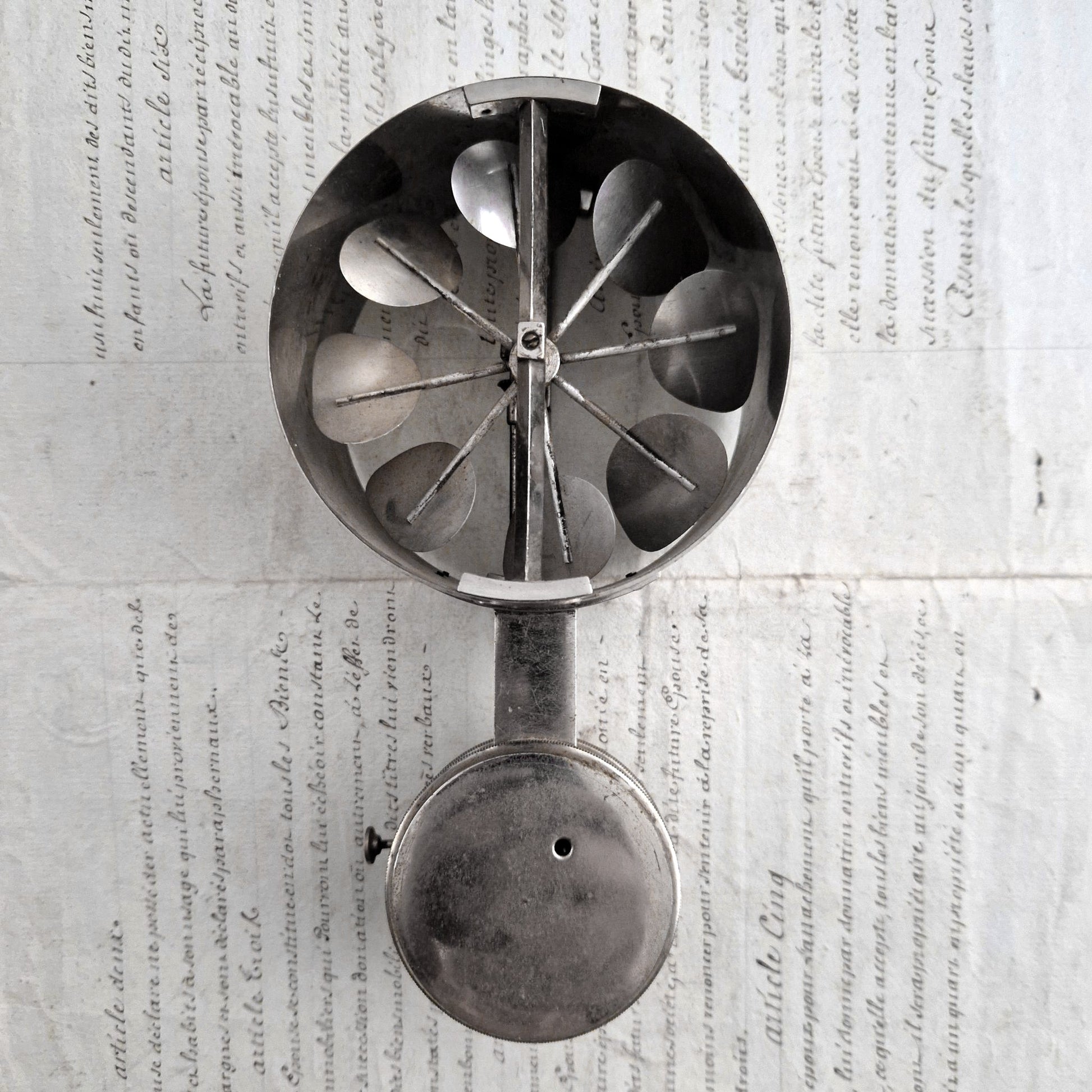 antique anemometer jules-richard paris