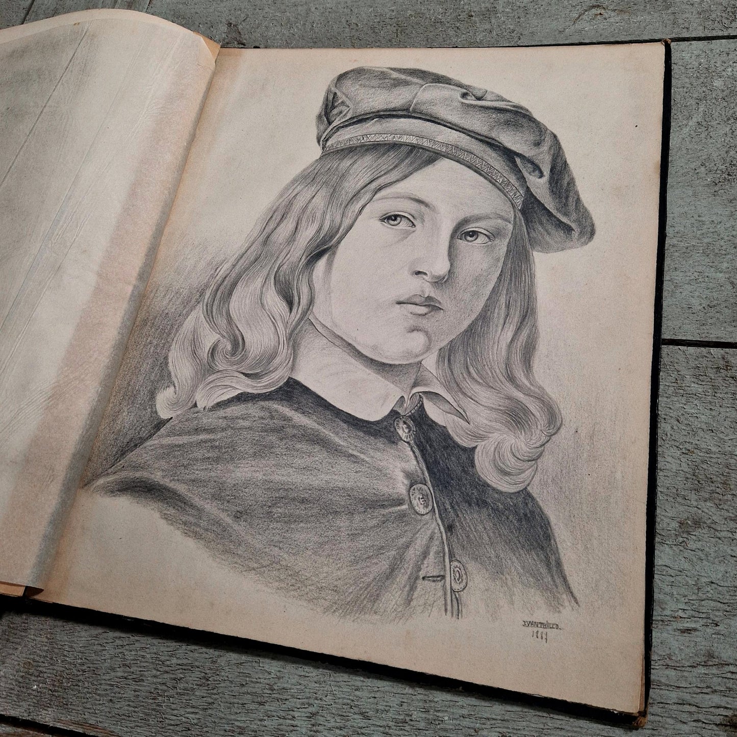 antique artist portfolio 1887