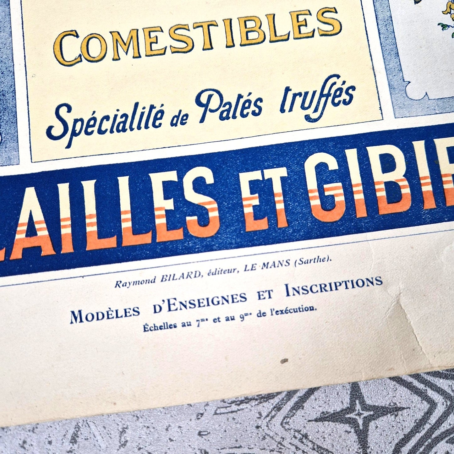 antique butcher shop lettering