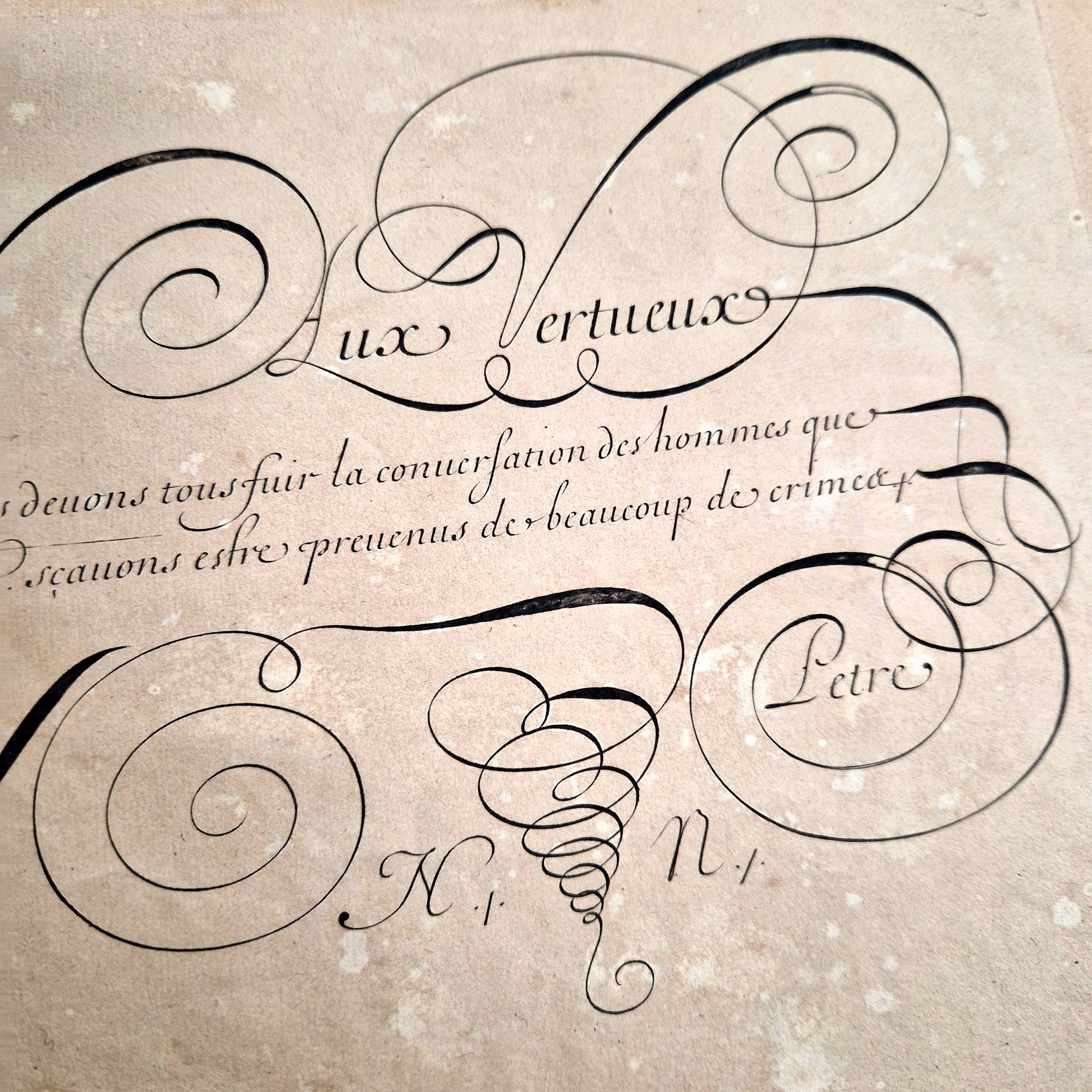 antique calligraphy book xvii