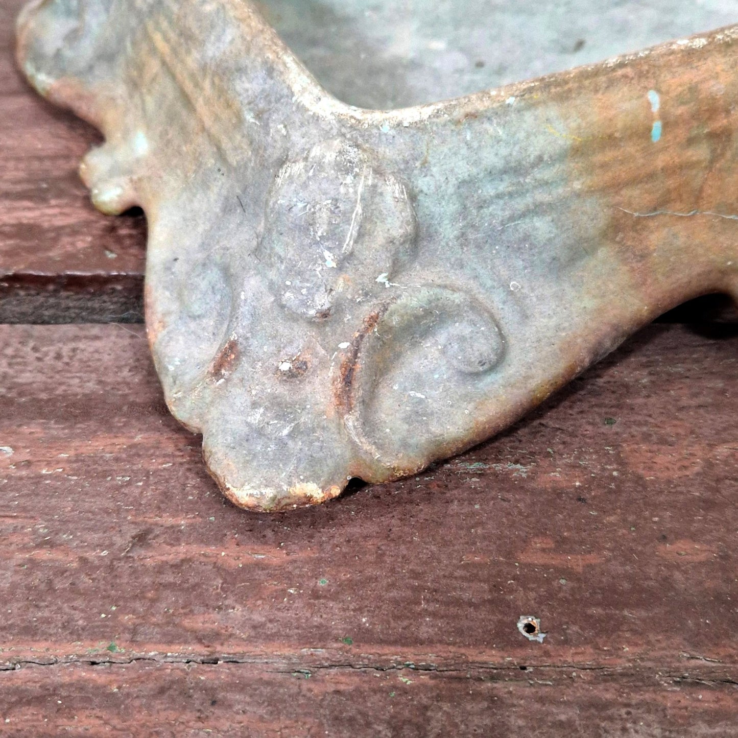 antique cast iron spittoon france