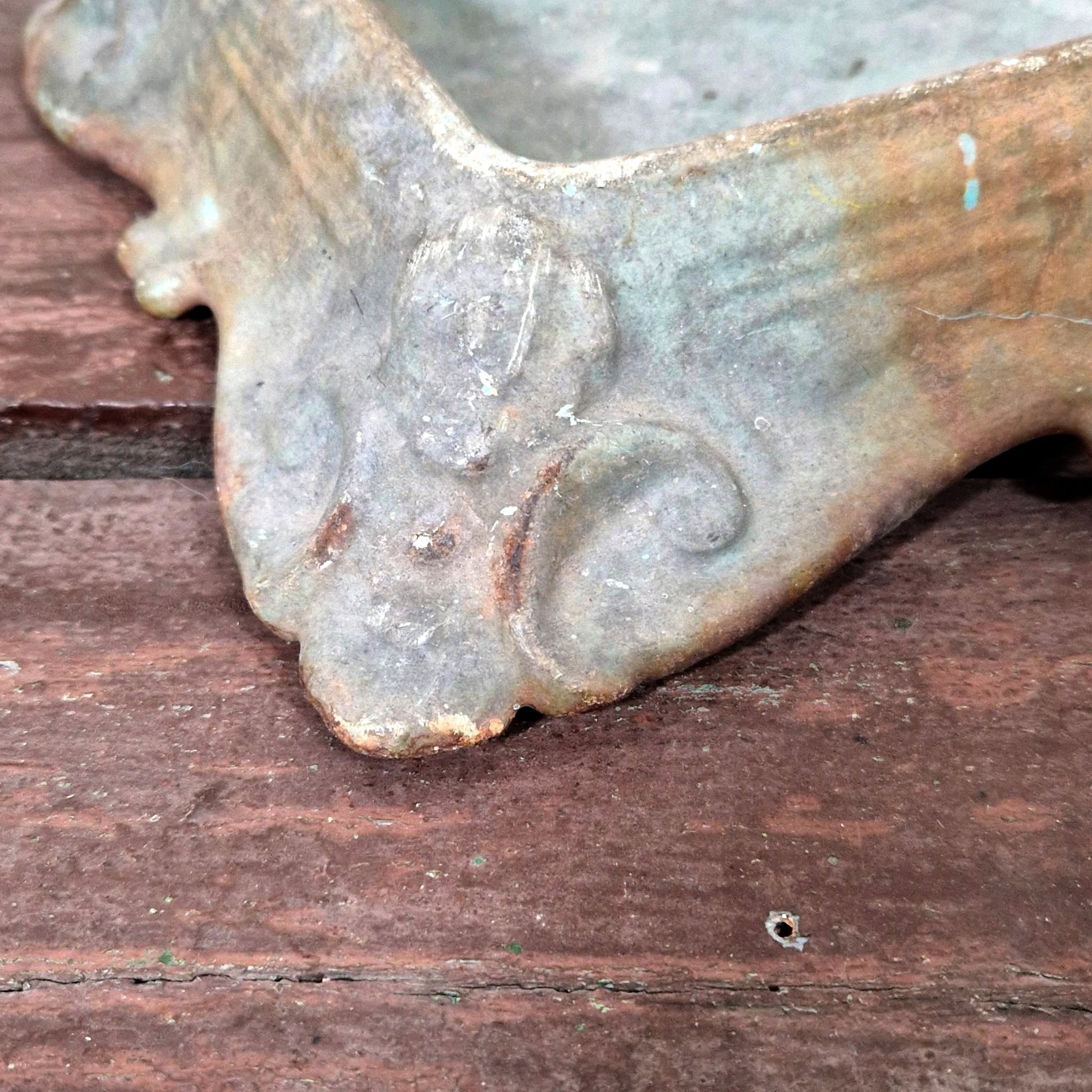 antique cast iron spittoon france