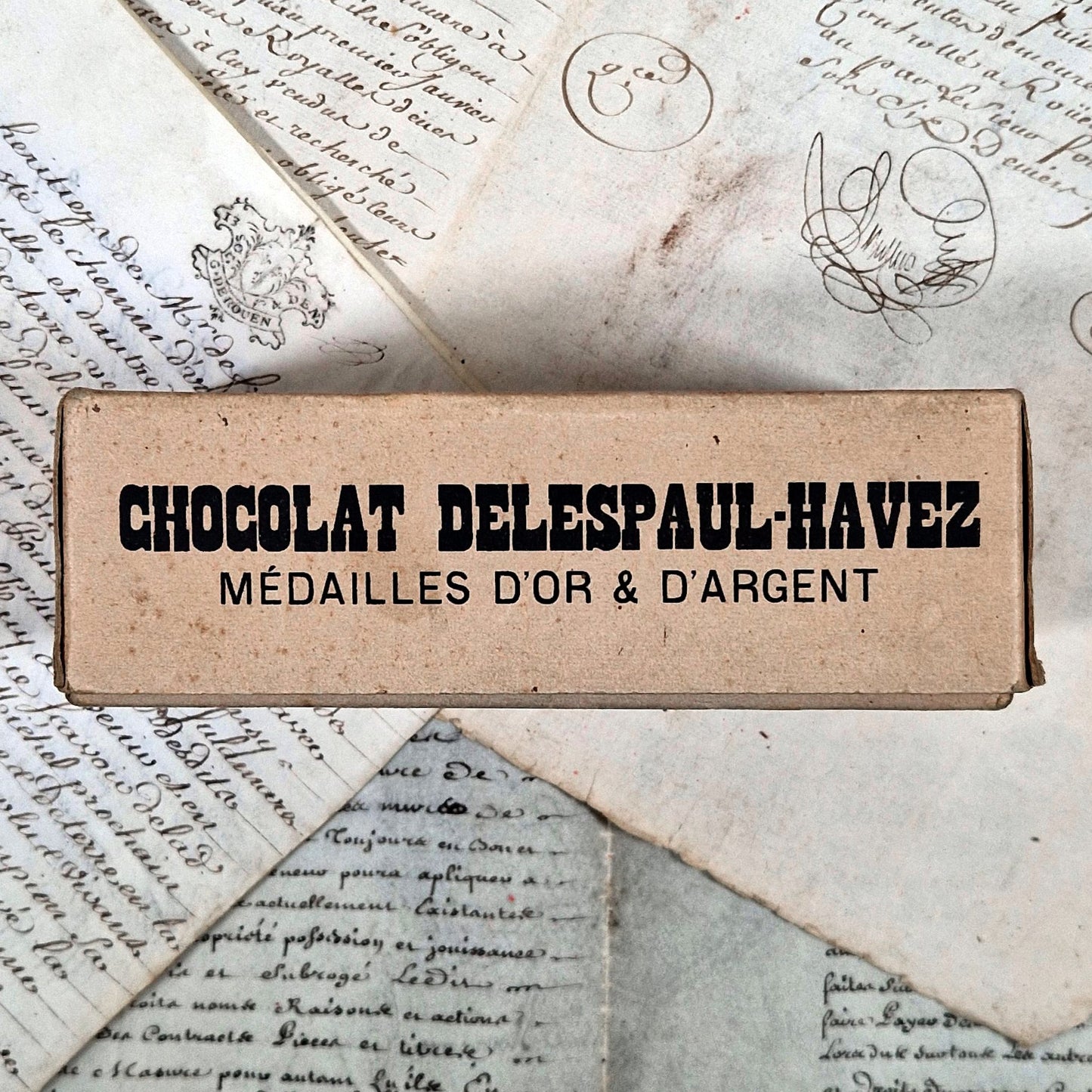 antique chocolate box delespaul havez