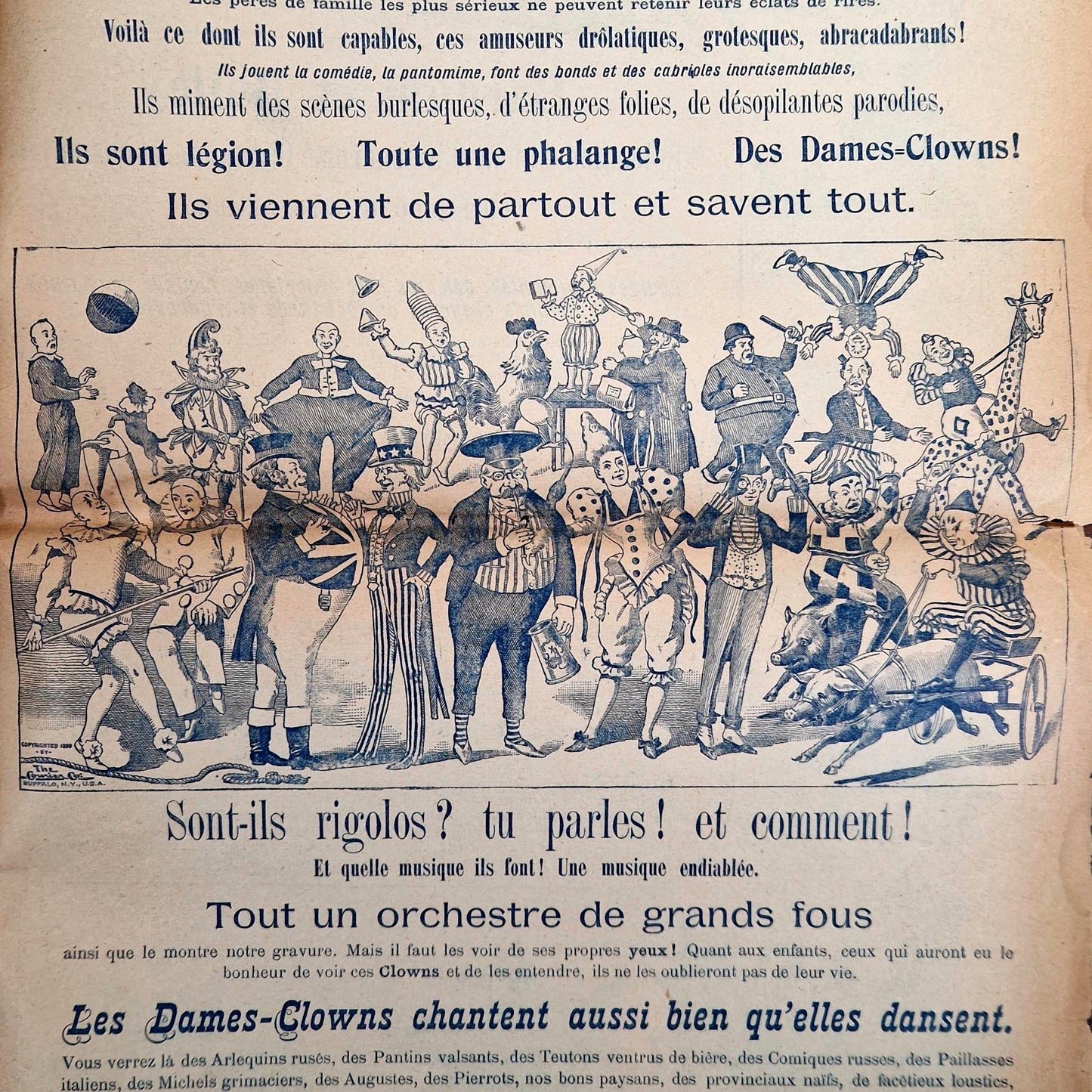 antique circus program barnum bailey 1901