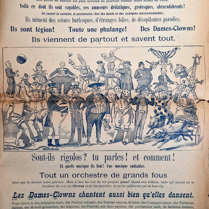 antique circus program barnum bailey 1901