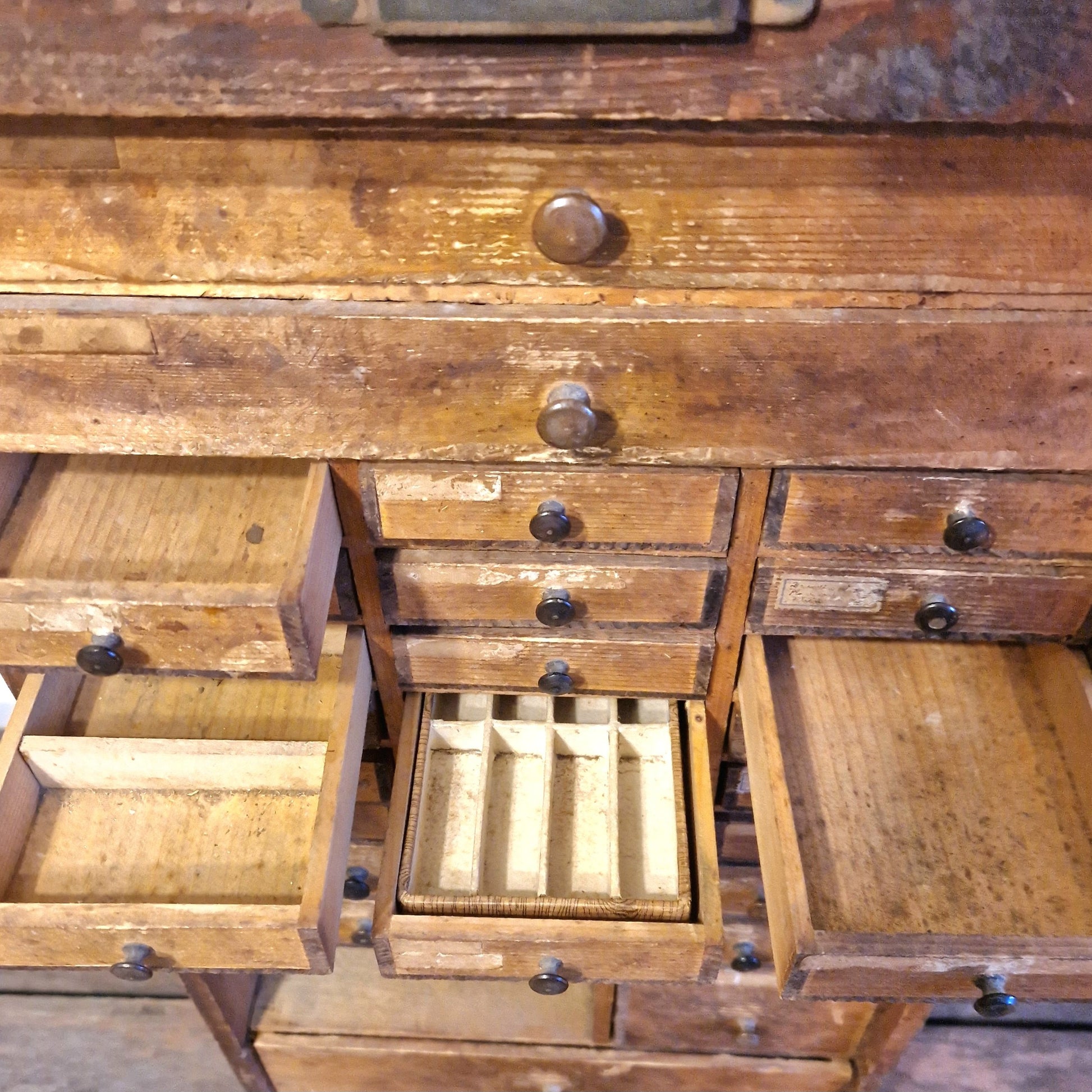 antique craftsman tool cabinet