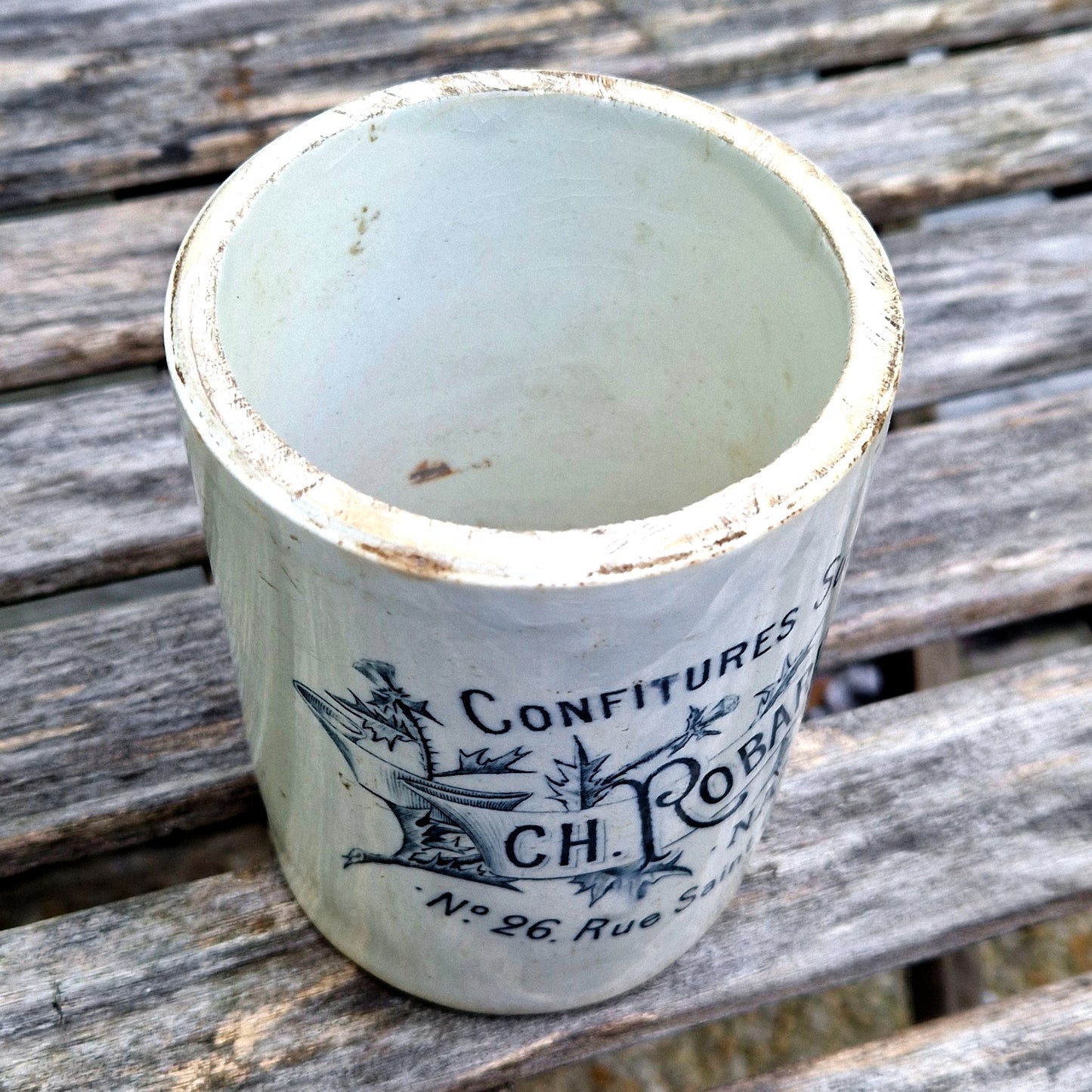 antique cut jam jar robardelle