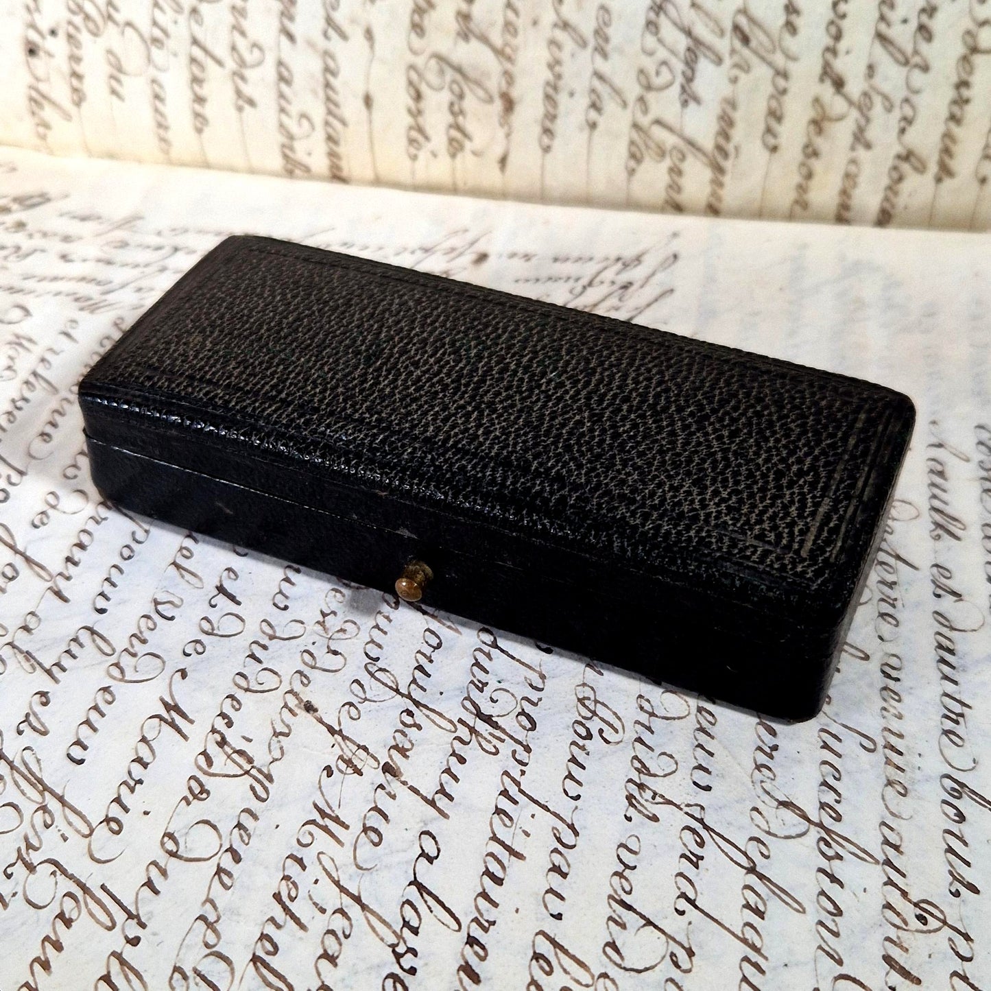 antique dental syringe in box