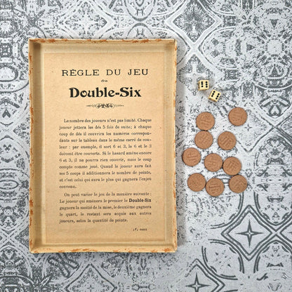 antique double six game