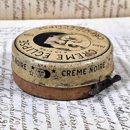 antique eclipse shoe polish tin
