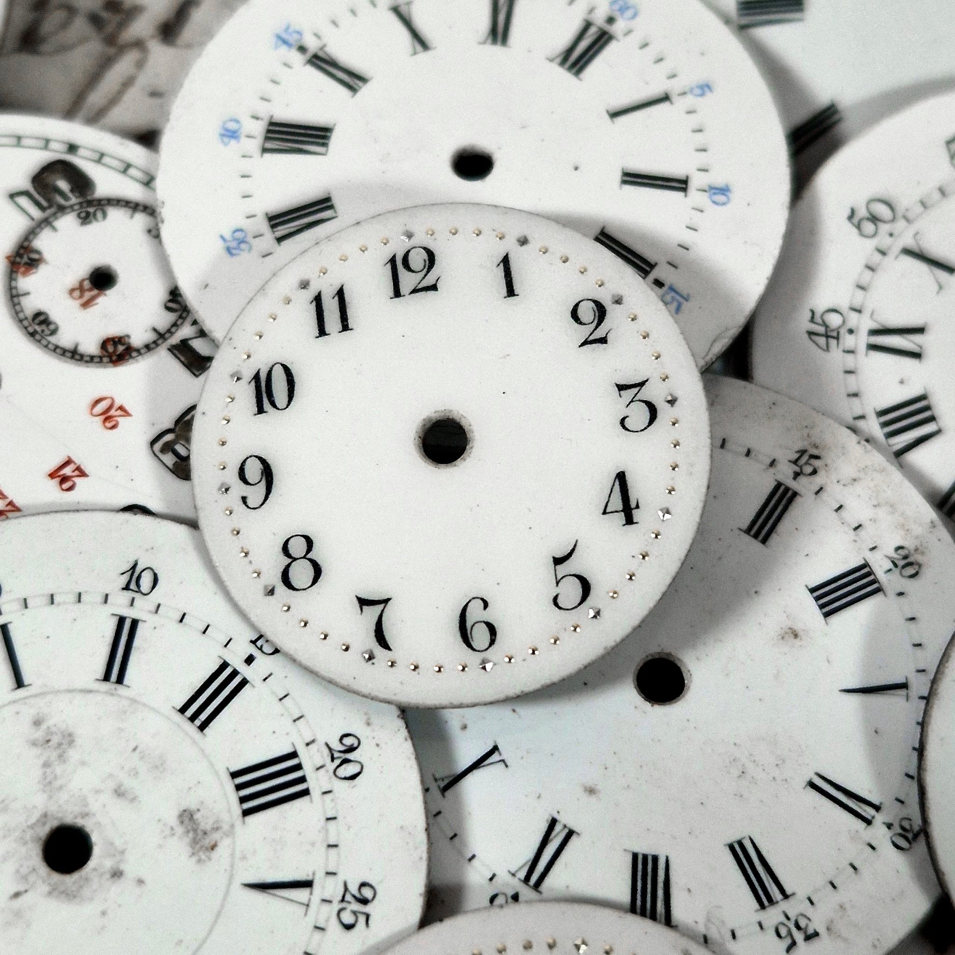 antique enamel watch dials vintage