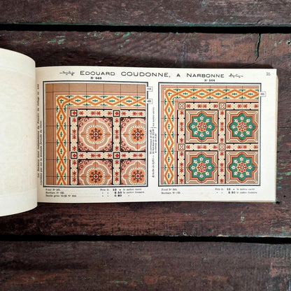 antique floor tile sample book 1908