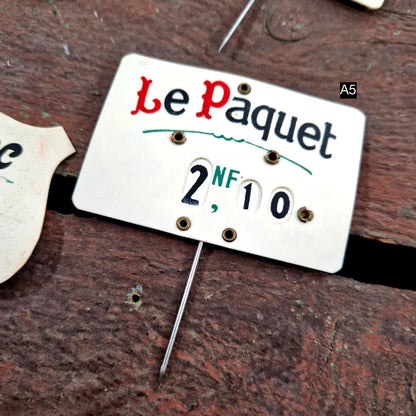 antique food display sign celluloid 1950s