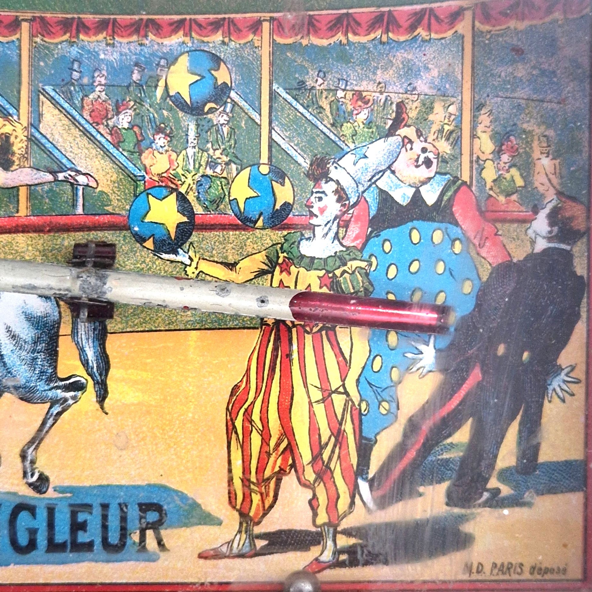 antique french circus game