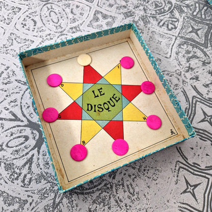 antique french game disc 1900