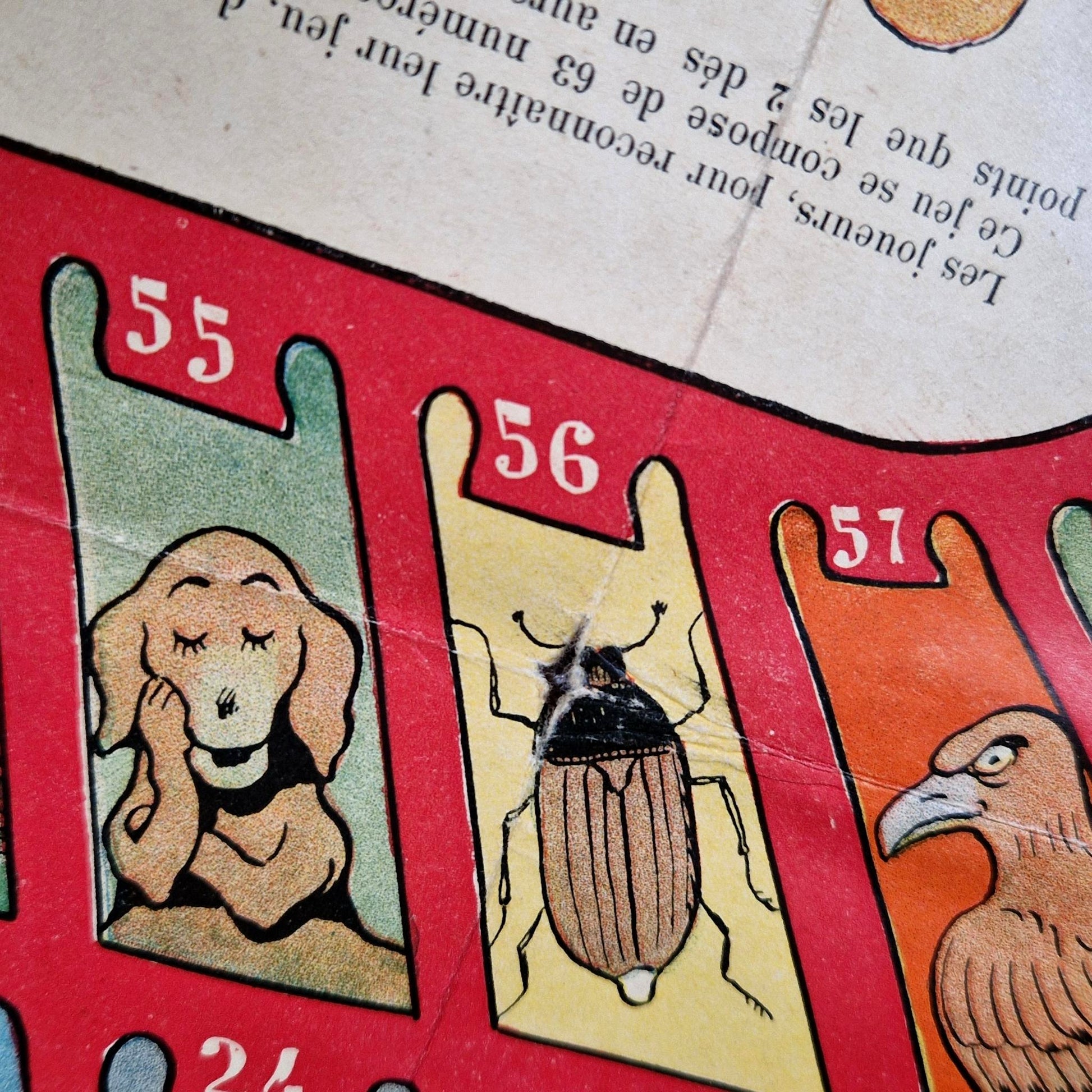 antique french goose game advertising