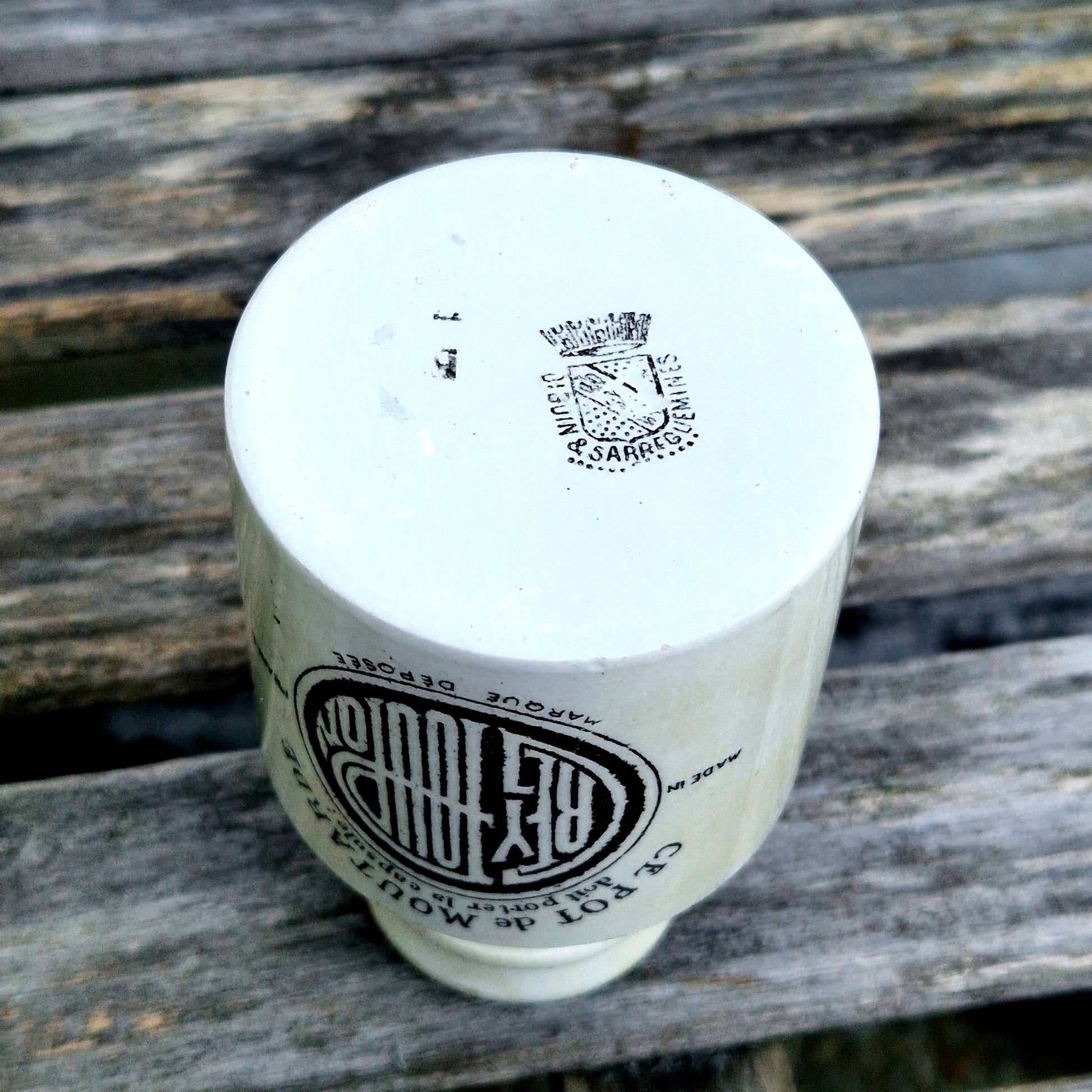 antique french mustard jar