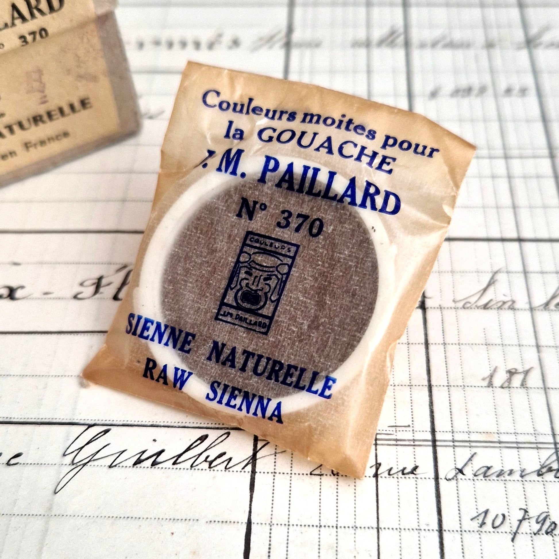 antique french paint box sienna n370