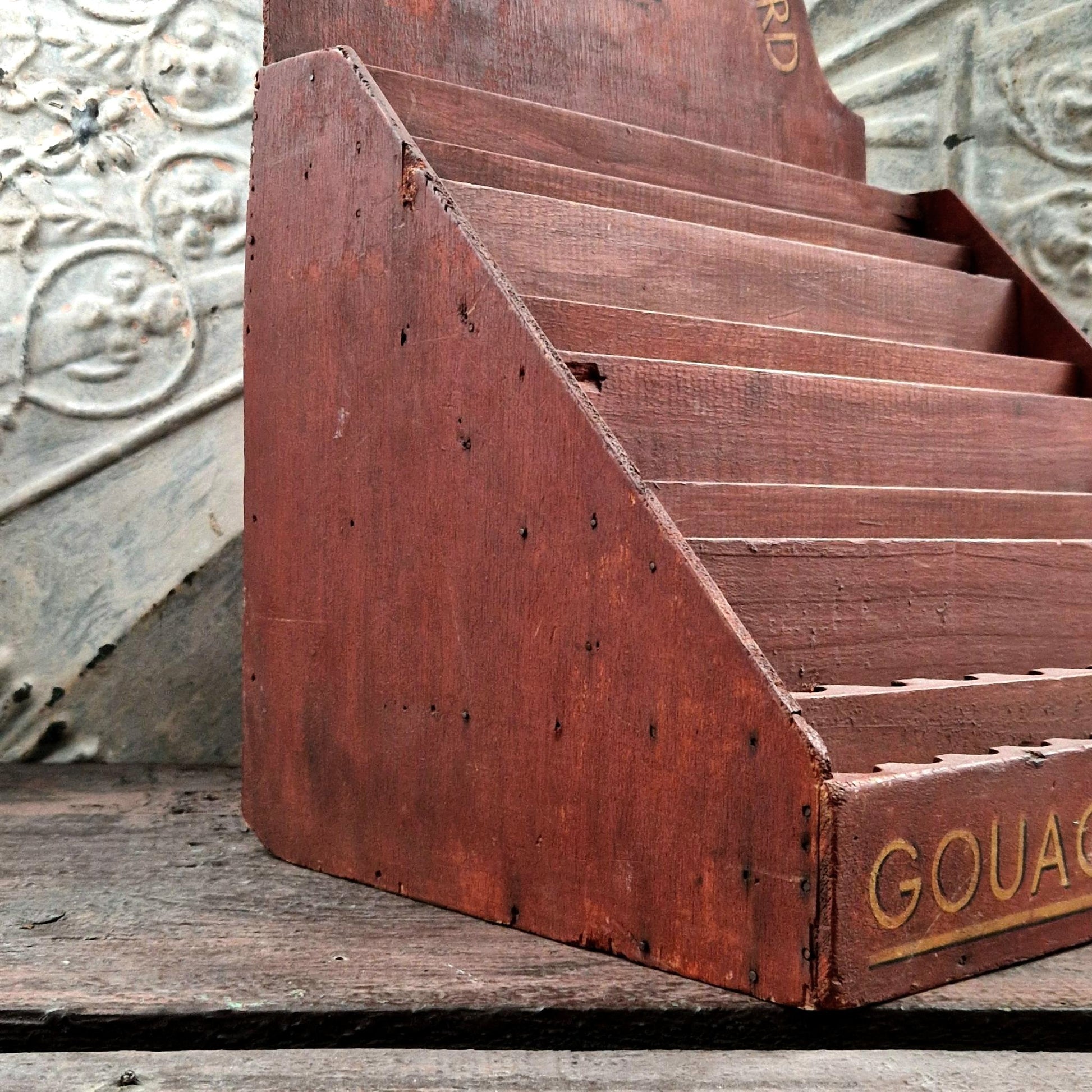 antique french paint store display