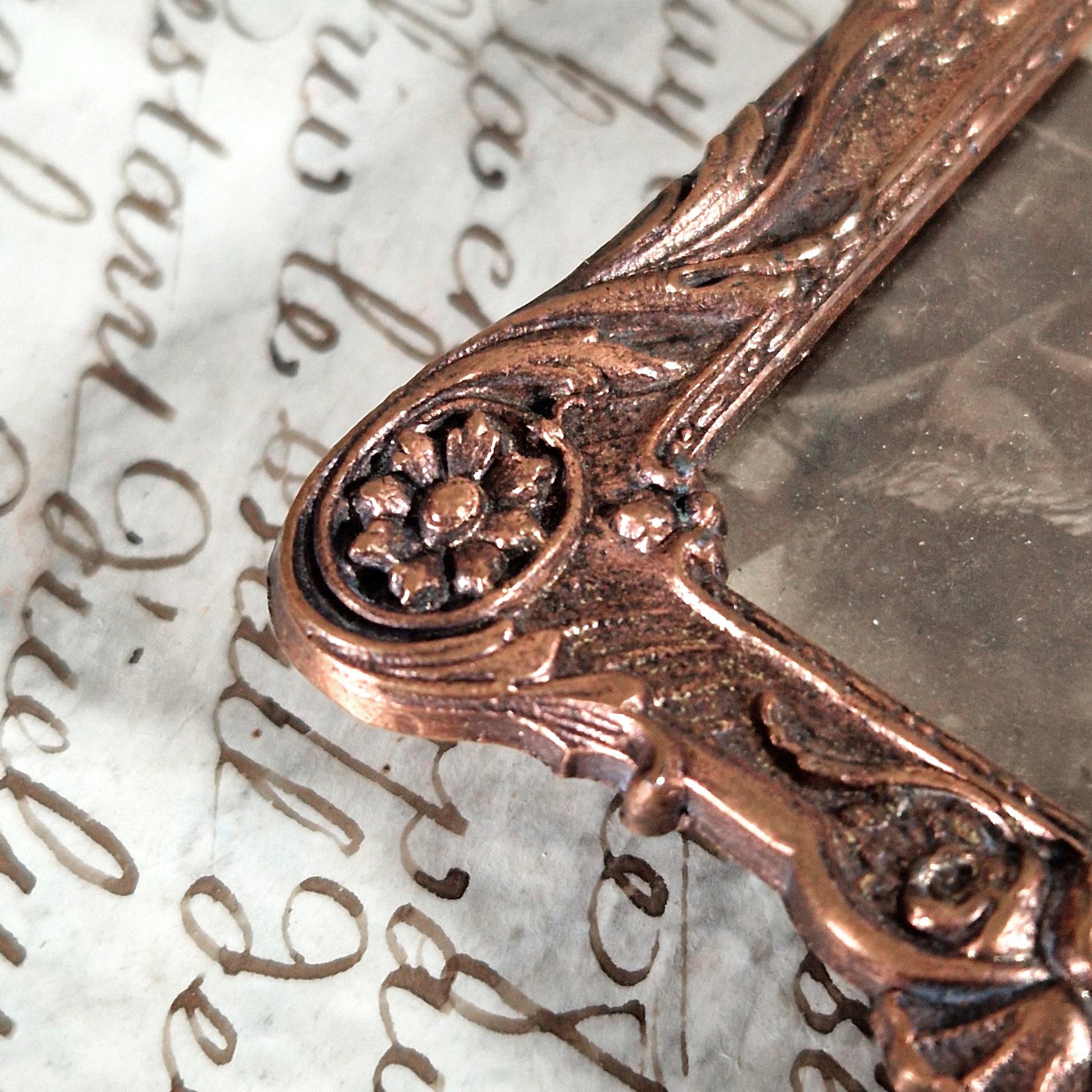 antique french photo frame