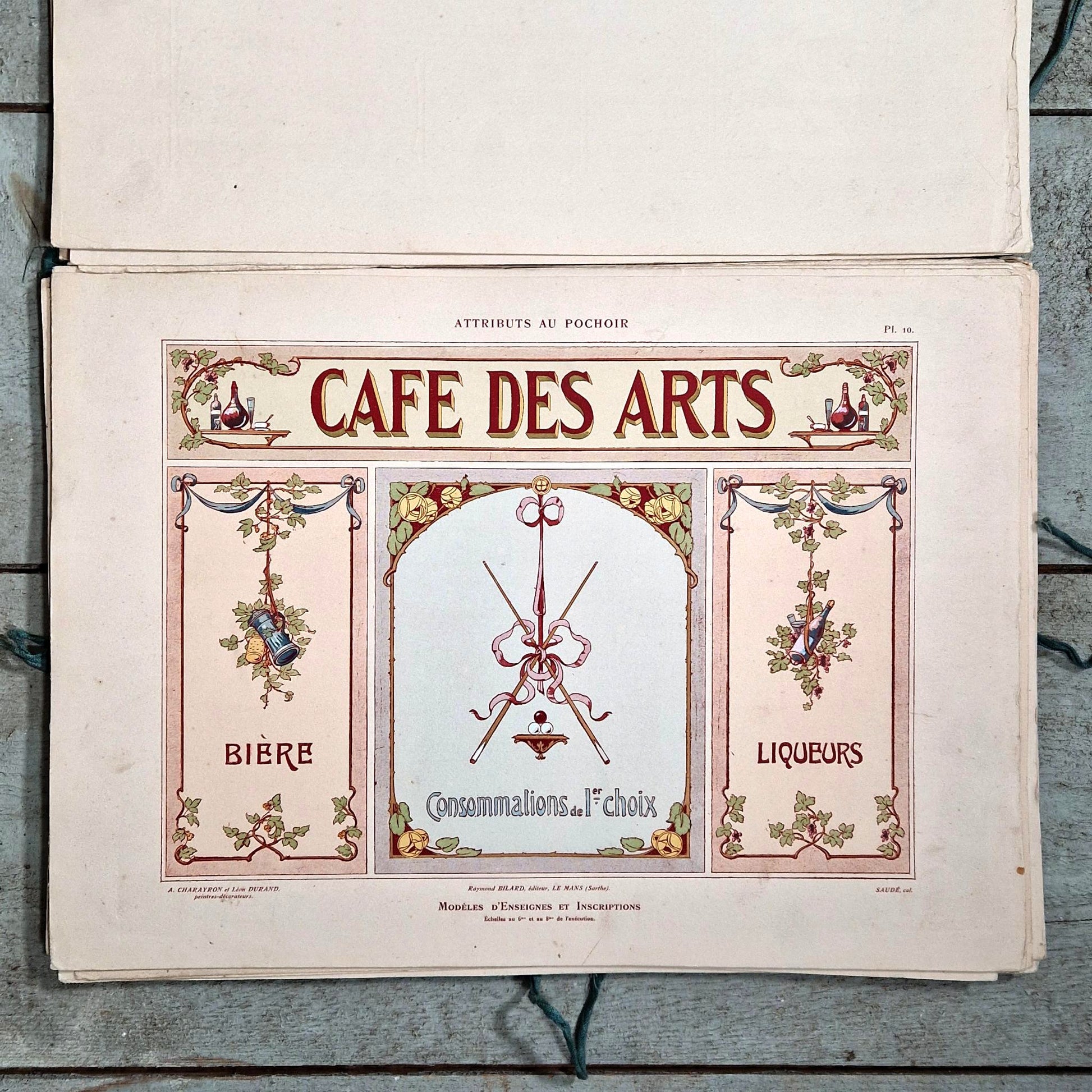 antique french pochoir designs