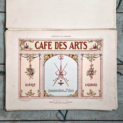 antique french pochoir designs