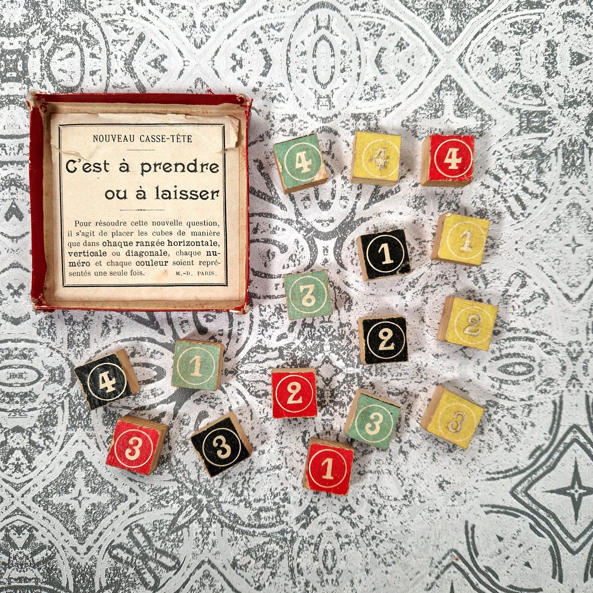 antique french puzzle md paris