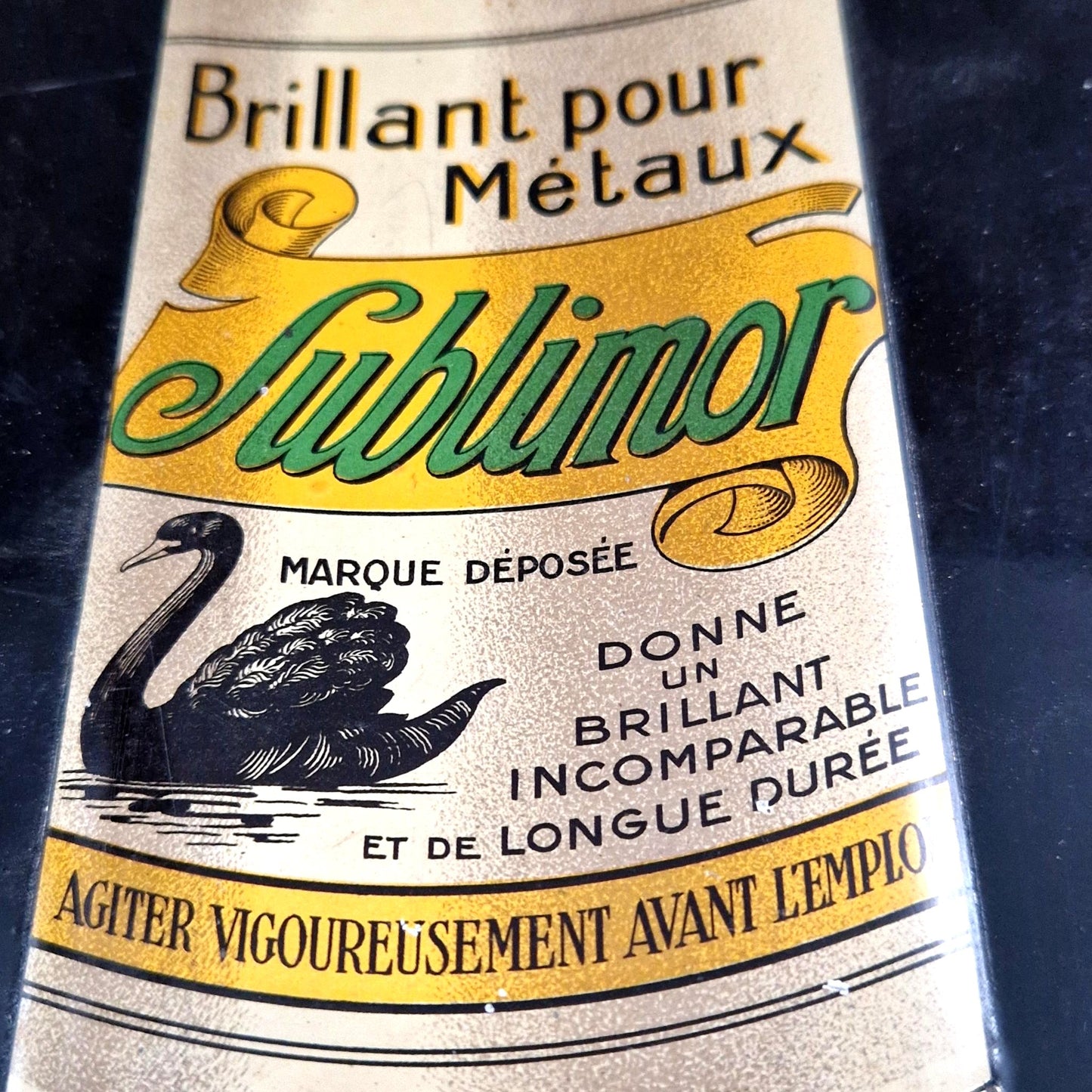 antique french tin sign